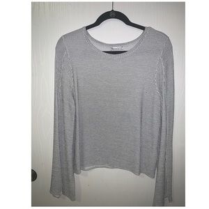 Zara black&white women’s long sleeve blouse